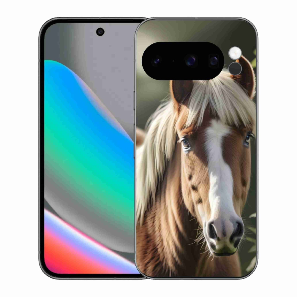 Gélový kryt mmCase na Google Pixel 10 Pro - kôň so svetlou hrivou