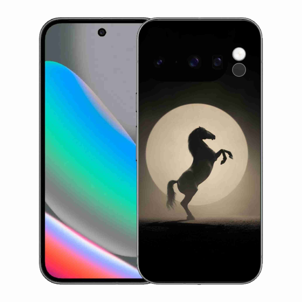 Gélový kryt mmCase na Google Pixel 10 Pro - kôň v siluete