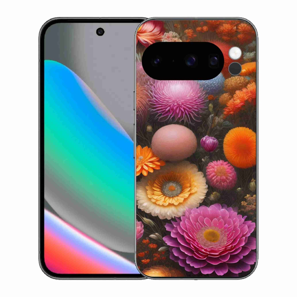 Gélový kryt mmCase na Google Pixel 10 Pro - kvetinová kompozícia