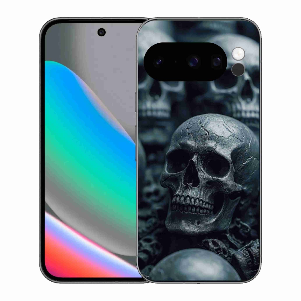 Gélový kryt mmCase na Google Pixel 10 Pro - lebka 2