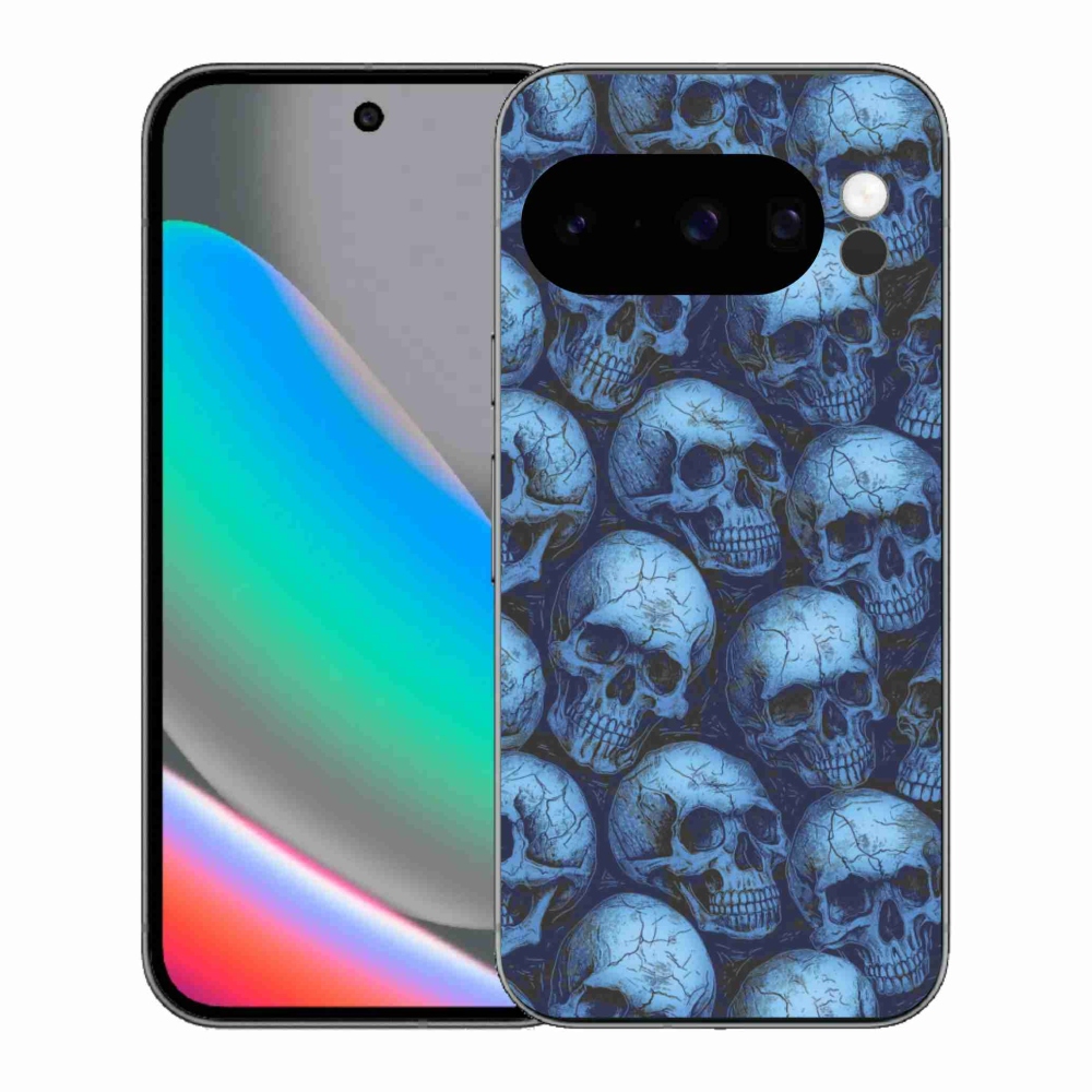 Gélový kryt mmCase na Google Pixel 10 Pro - lebky