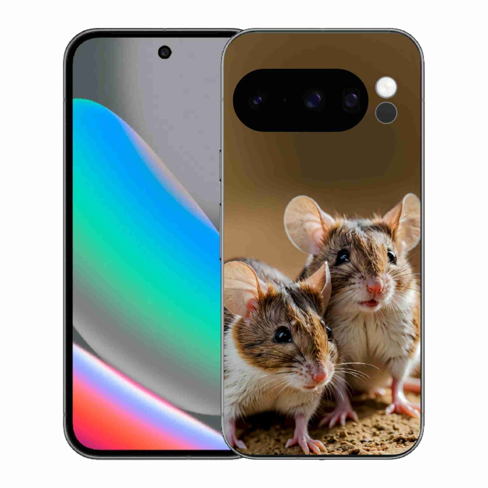 Gélový kryt mmCase na Google Pixel 10 Pro - myší duo