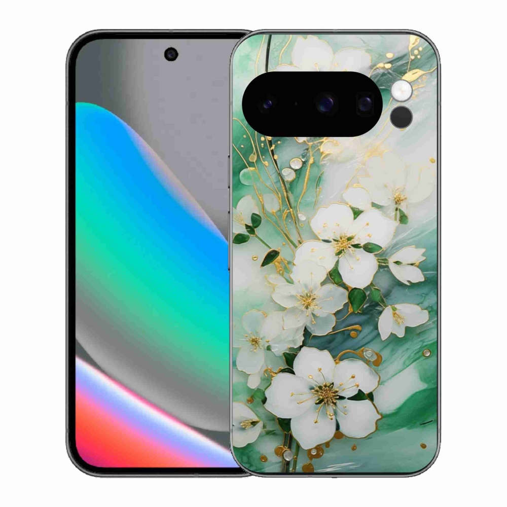 Gélový kryt mmCase na Google Pixel 10 Pro - nežné kvety