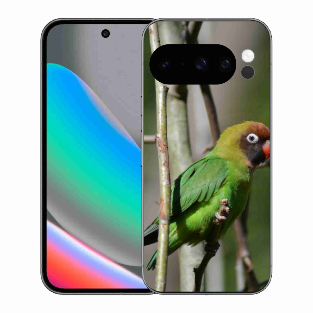 Gélový kryt mmCase na Google Pixel 10 Pro - papagáj agapornis
