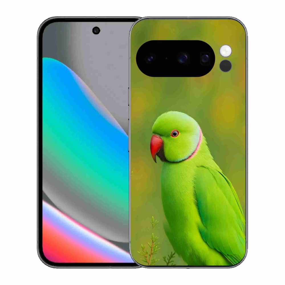 Gélový kryt mmCase na Google Pixel 10 Pro - papagáj Alexandr 2