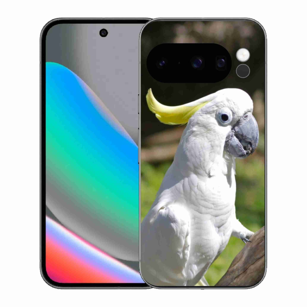 Gélový kryt mmCase na Google Pixel 10 Pro - papagáj kakadu 2