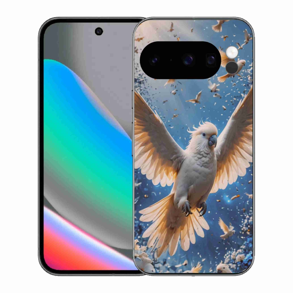 Gélový kryt mmCase na Google Pixel 10 Pro - papagáj kakadu