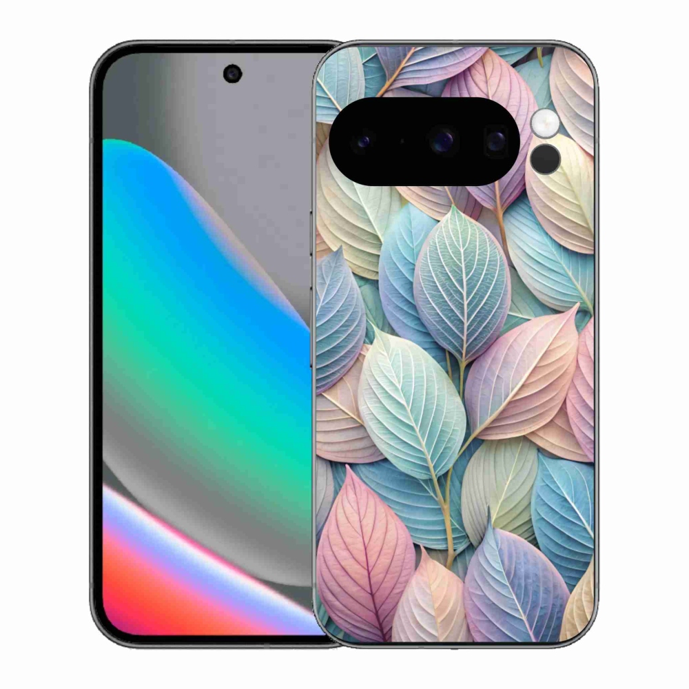 Gélový kryt mmCase na Google Pixel 10 Pro - pastelové listy