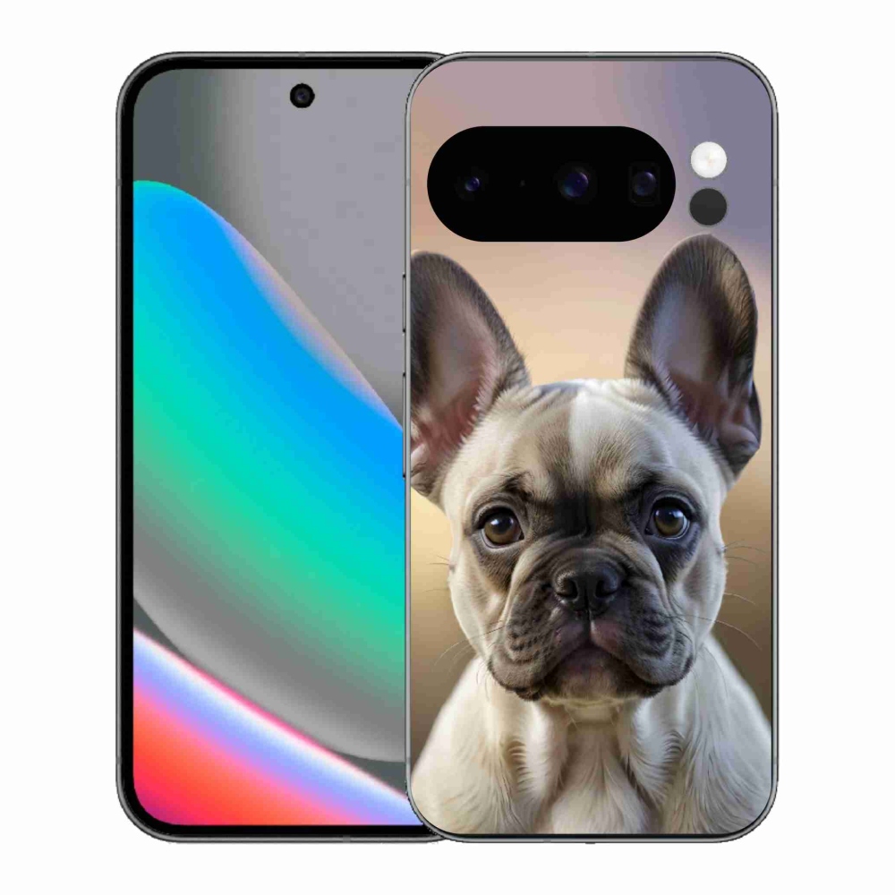 Gélový kryt mmCase na Google Pixel 10 Pro - roztomilý francúzsky buldoček