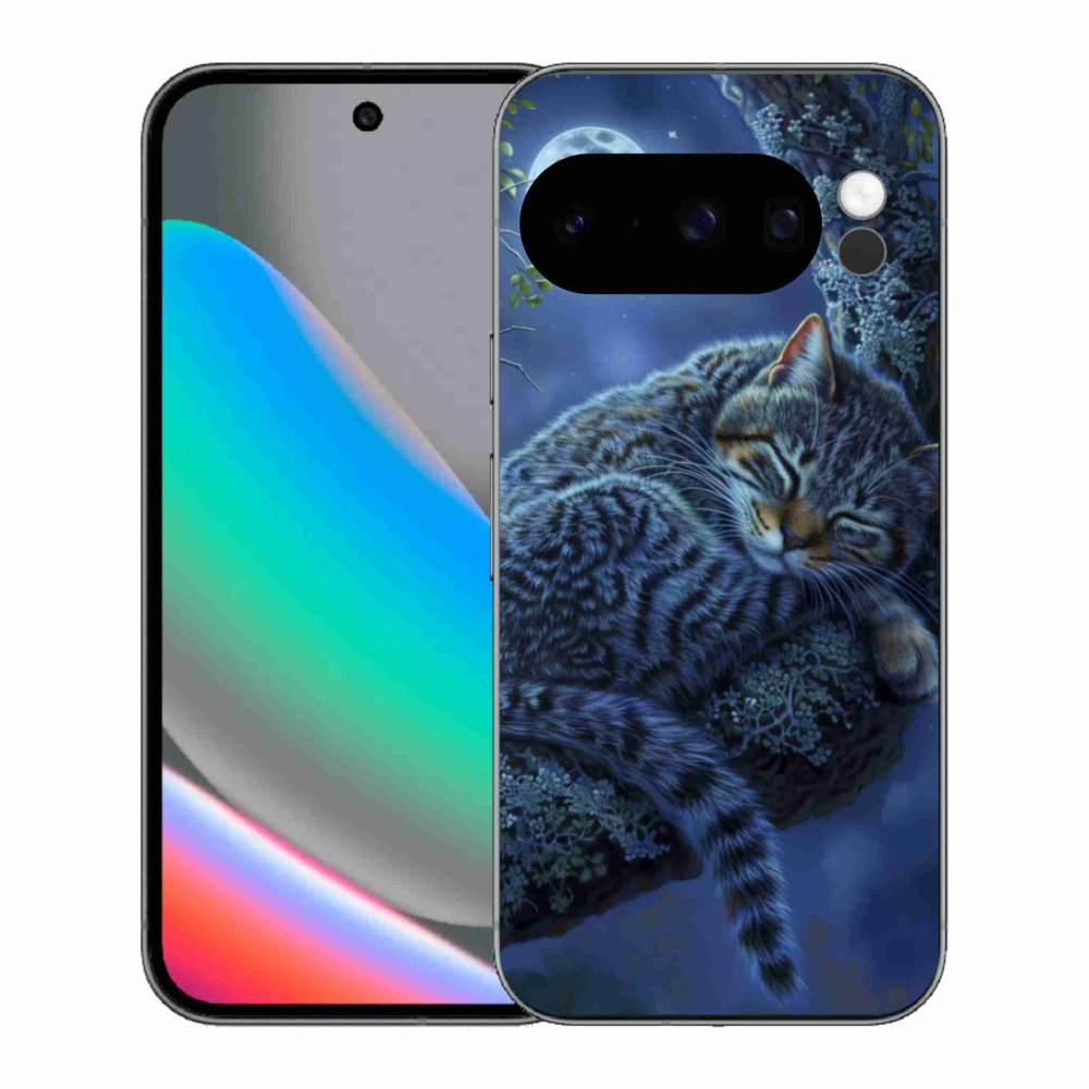 Gélový kryt mmCase na Google Pixel 10 Pro - spiaca mačka