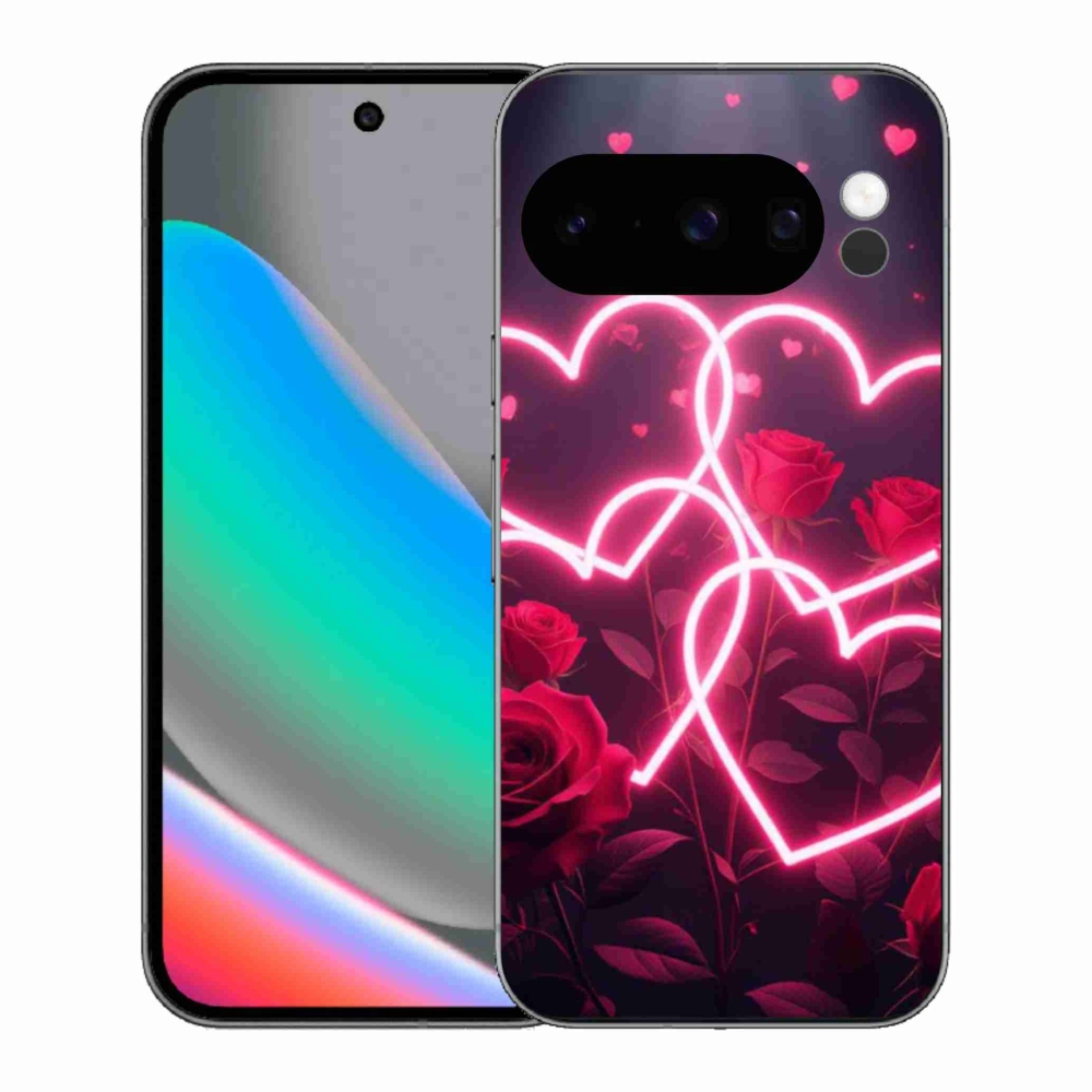 Gélový kryt mmCase na Google Pixel 10 Pro - srdce lásky