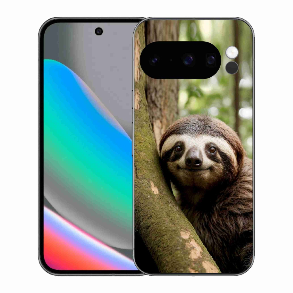 Gélový kryt mmCase na Google Pixel 10 Pro - usmievavý leňochod