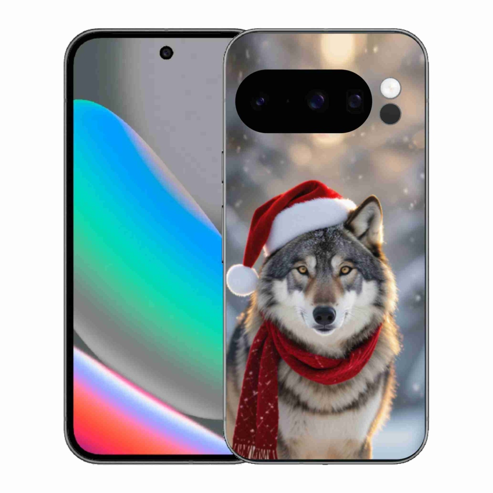 Gélový kryt mmCase na Google Pixel 10 Pro - vianočný vlk