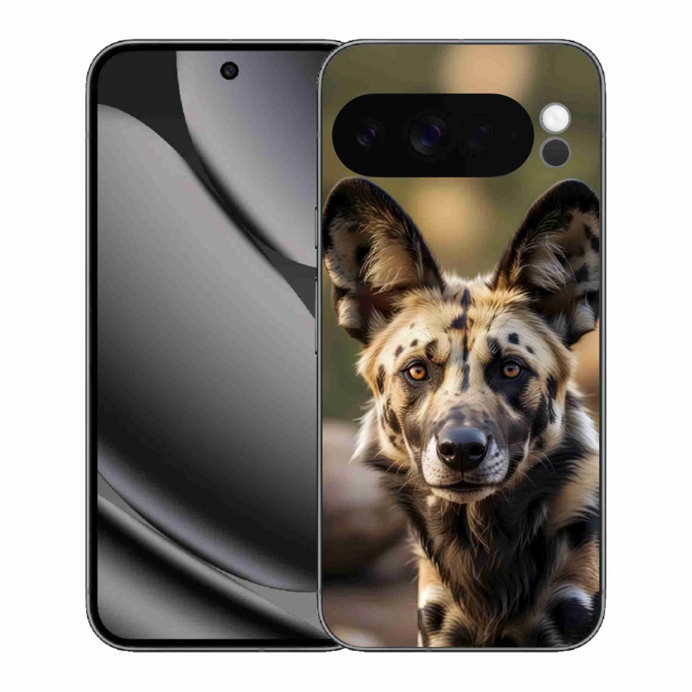 Gélový kryt mmCase na Google Pixel 10 Pro XL - africký divoký pes