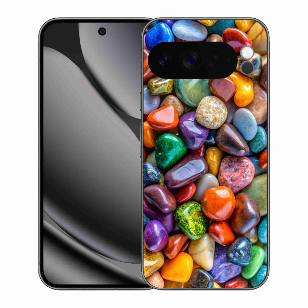 Gélový kryt mmCase na Google Pixel 10 Pro XL - farebné kamienky