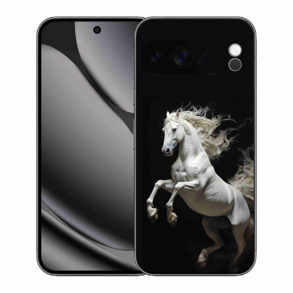 Gélový kryt mmCase na Google Pixel 10 Pro XL - biely kôň 4