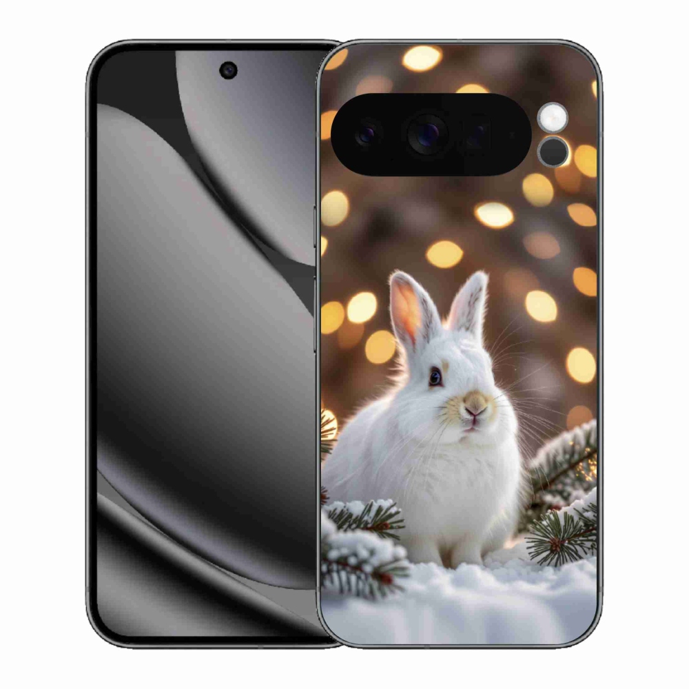 Gélový kryt mmCase na Google Pixel 10 Pro XL - biely zajac