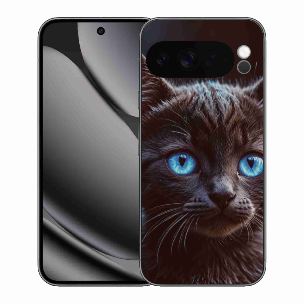 Gélový kryt mmCase na Google Pixel 10 Pro XL - čierne mačiatko 2