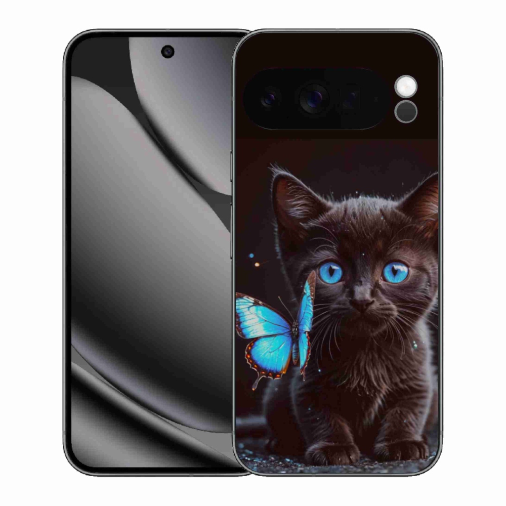 Gélový kryt mmCase na Google Pixel 10 Pro XL - čierne mačiatko 3