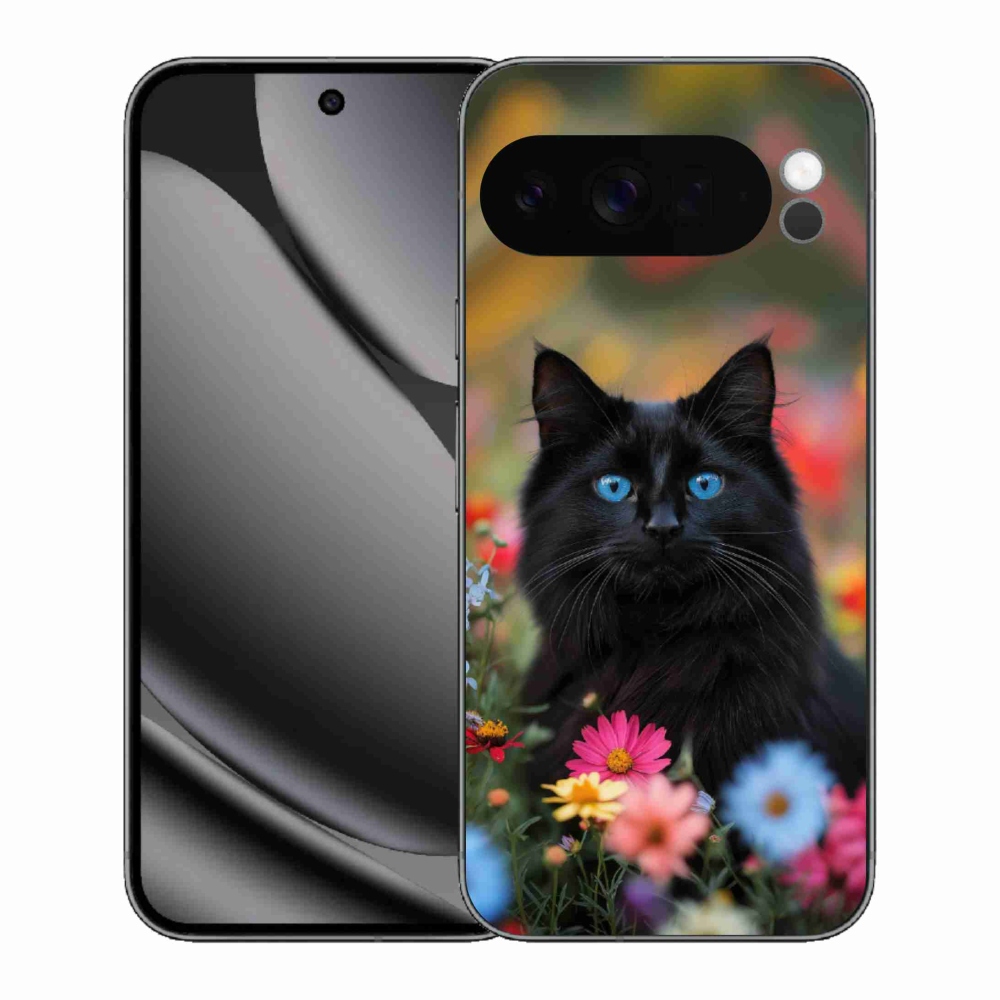 Gélový kryt mmCase na Google Pixel 10 Pro XL - čierne mačiatko 4