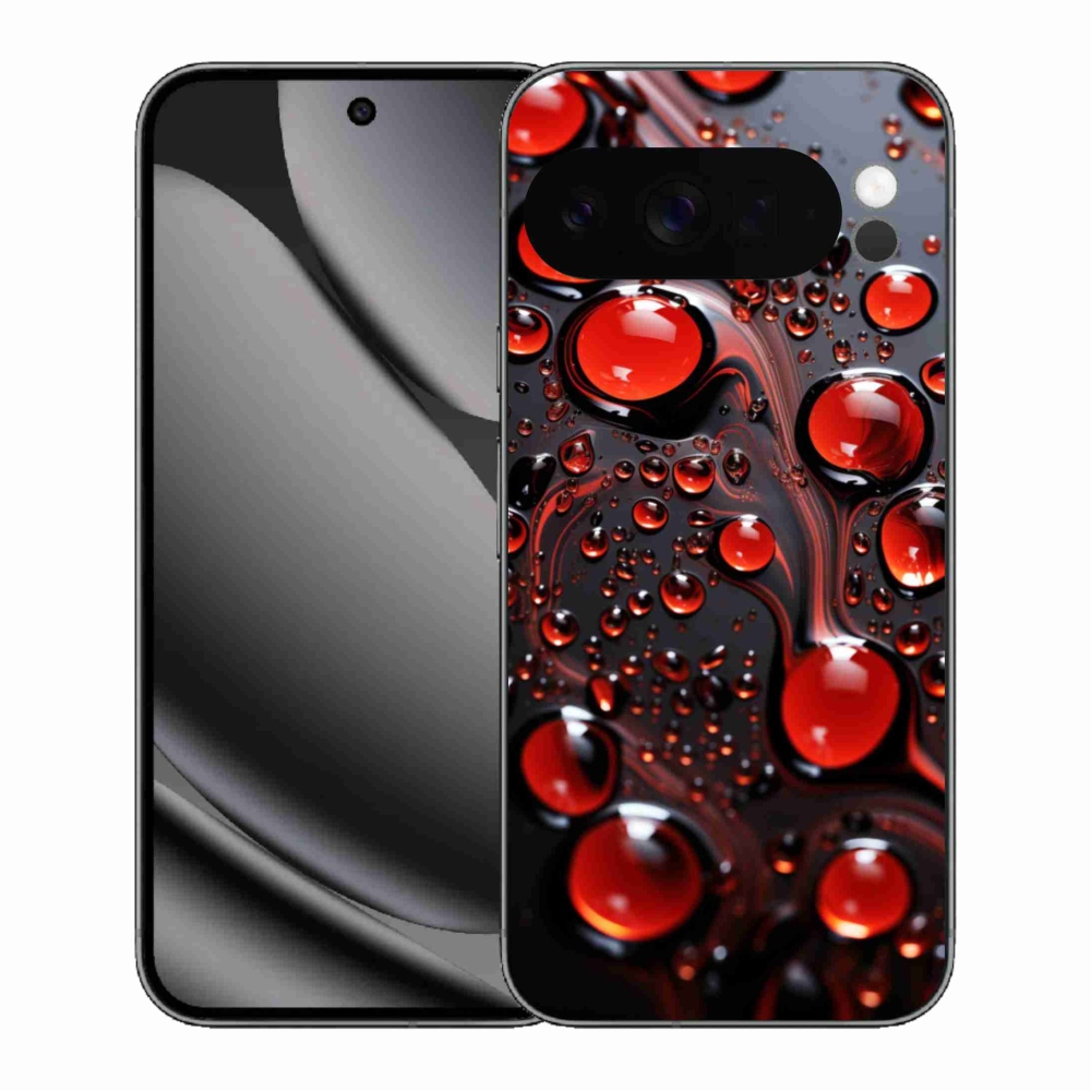 Gélový kryt mmCase na Google Pixel 10 Pro XL - červené kvapky 2