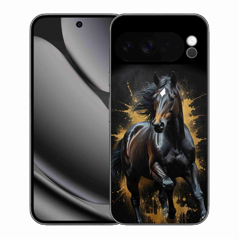 Gélový kryt mmCase na Google Pixel 10 Pro XL - elegantný čierny žrebec