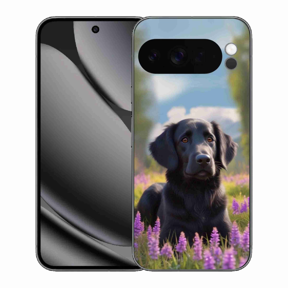 Gélový kryt mmCase na Google Pixel 10 Pro XL - elegantný čierny retriever