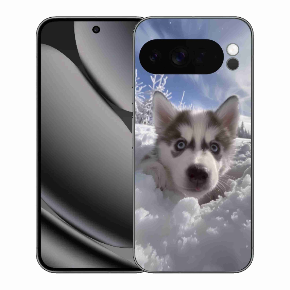 Gélový kryt mmCase na Google Pixel 10 Pro XL - husky v snehu