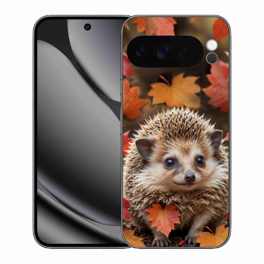 Gélový kryt mmCase na Google Pixel 10 Pro XL - ježko v lístia