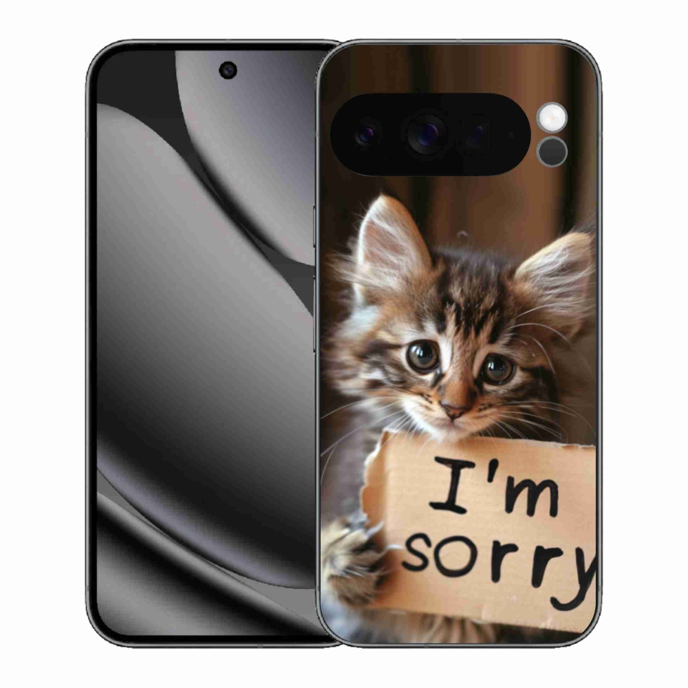 Gélový kryt mmCase na Google Pixel 10 Pro XL - mačacie ospravedlnenie