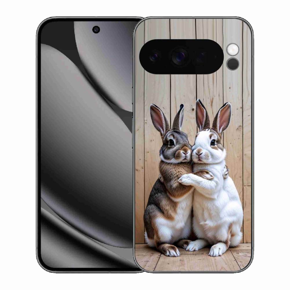 Gélový kryt mmCase na Google Pixel 10 Pro XL - králičie pár