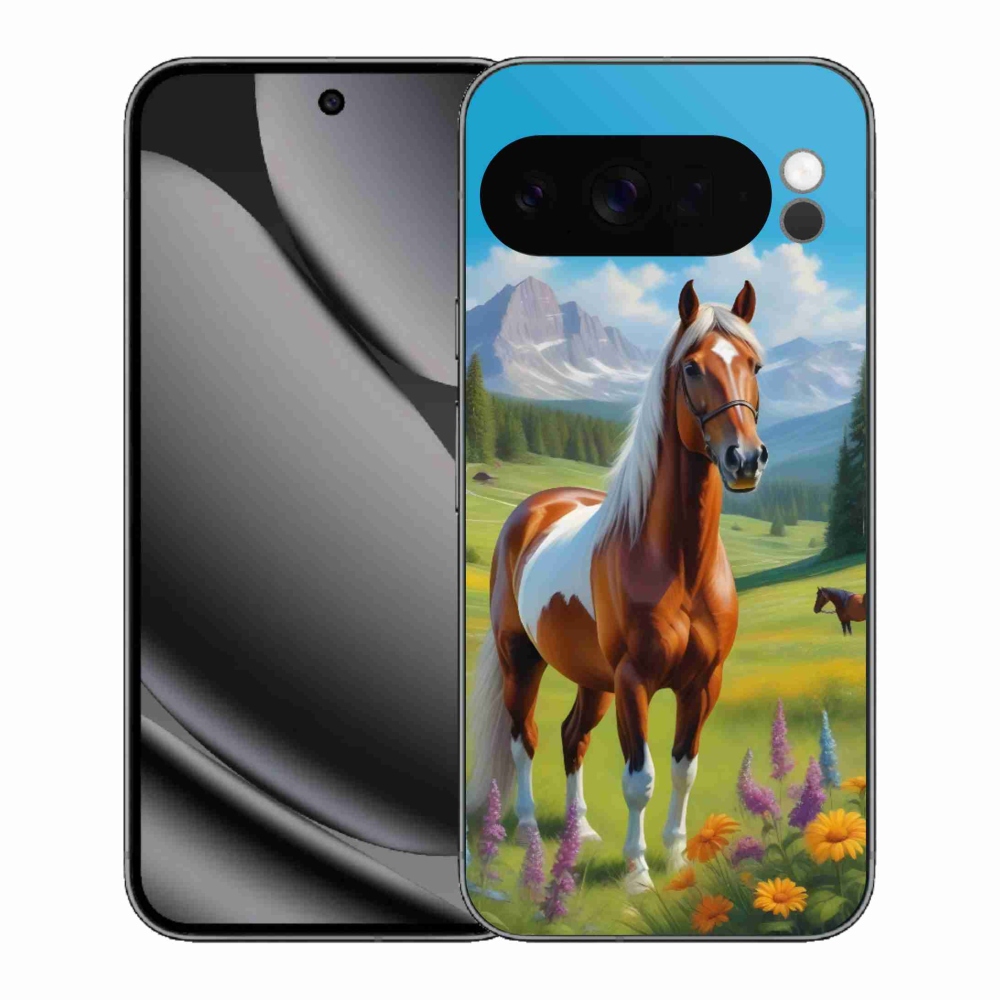 Gélový kryt mmCase na Google Pixel 10 Pro XL - kôň na lúke