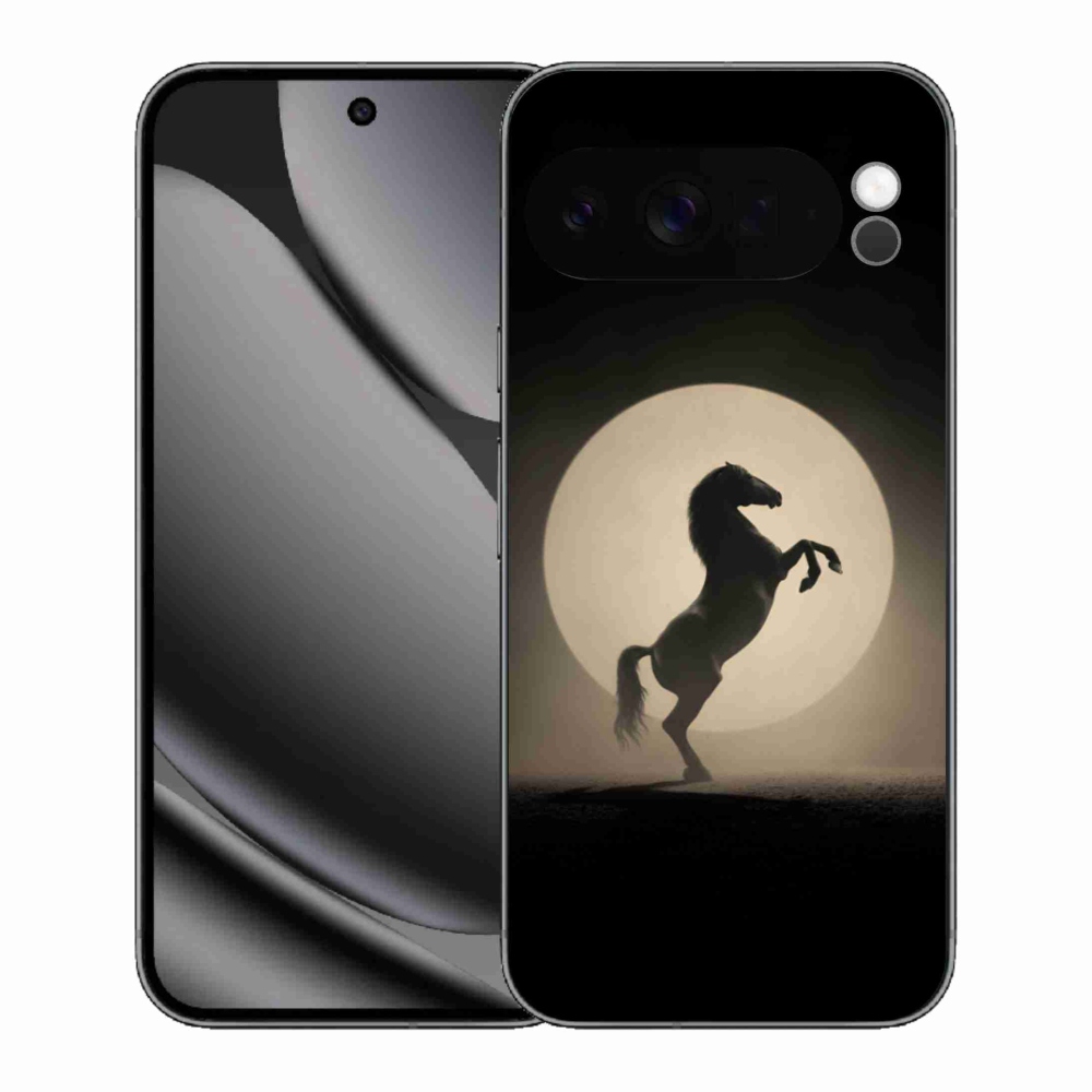 Gélový kryt mmCase na Google Pixel 10 Pro XL - kôň v siluete