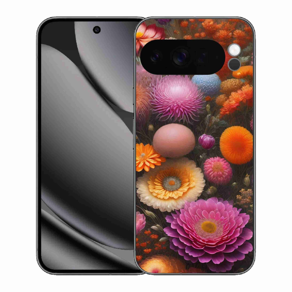 Gélový kryt mmCase na Google Pixel 10 Pro XL - kvetinová kompozícia