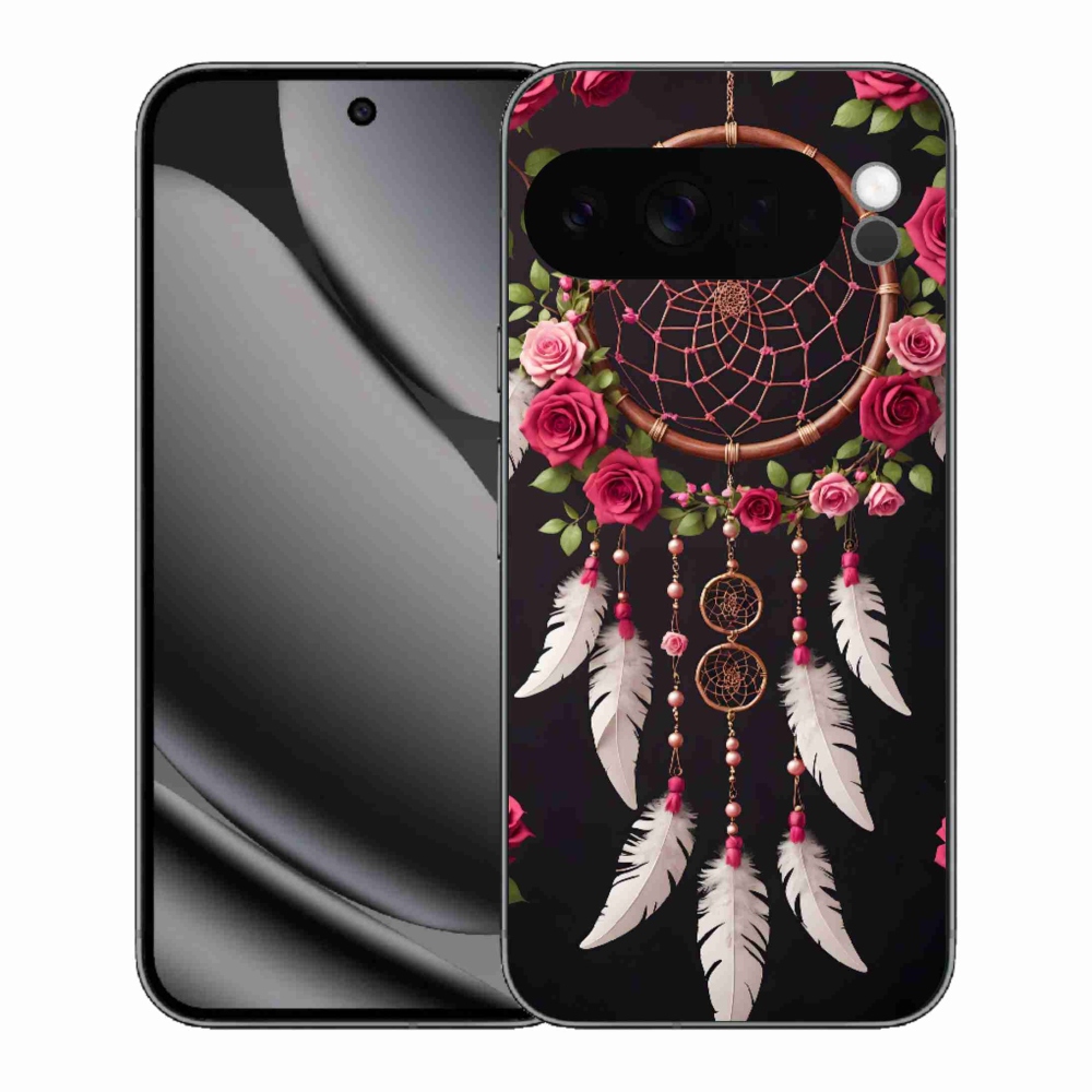 Gélový kryt mmCase na Google Pixel 10 Pro XL - lapač snov s ružami
