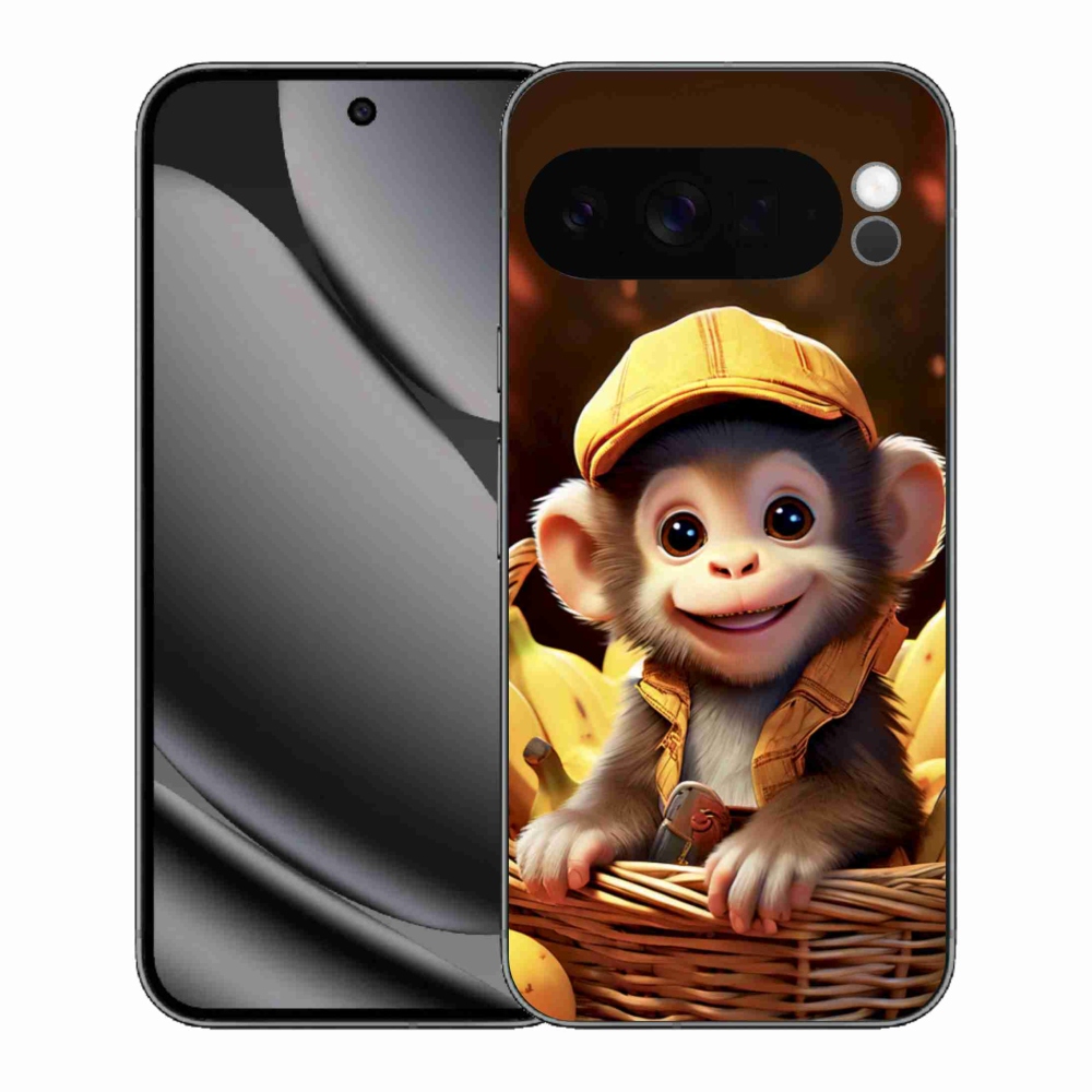 Gélový kryt mmCase na Google Pixel 10 Pro XL - opice v košíku