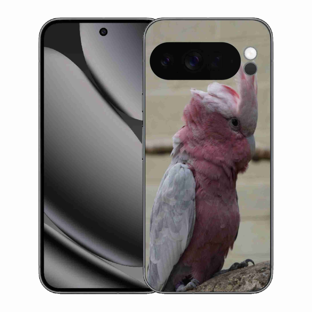 Gélový kryt mmCase na Google Pixel 10 Pro XL - papagáj kakadu ružový