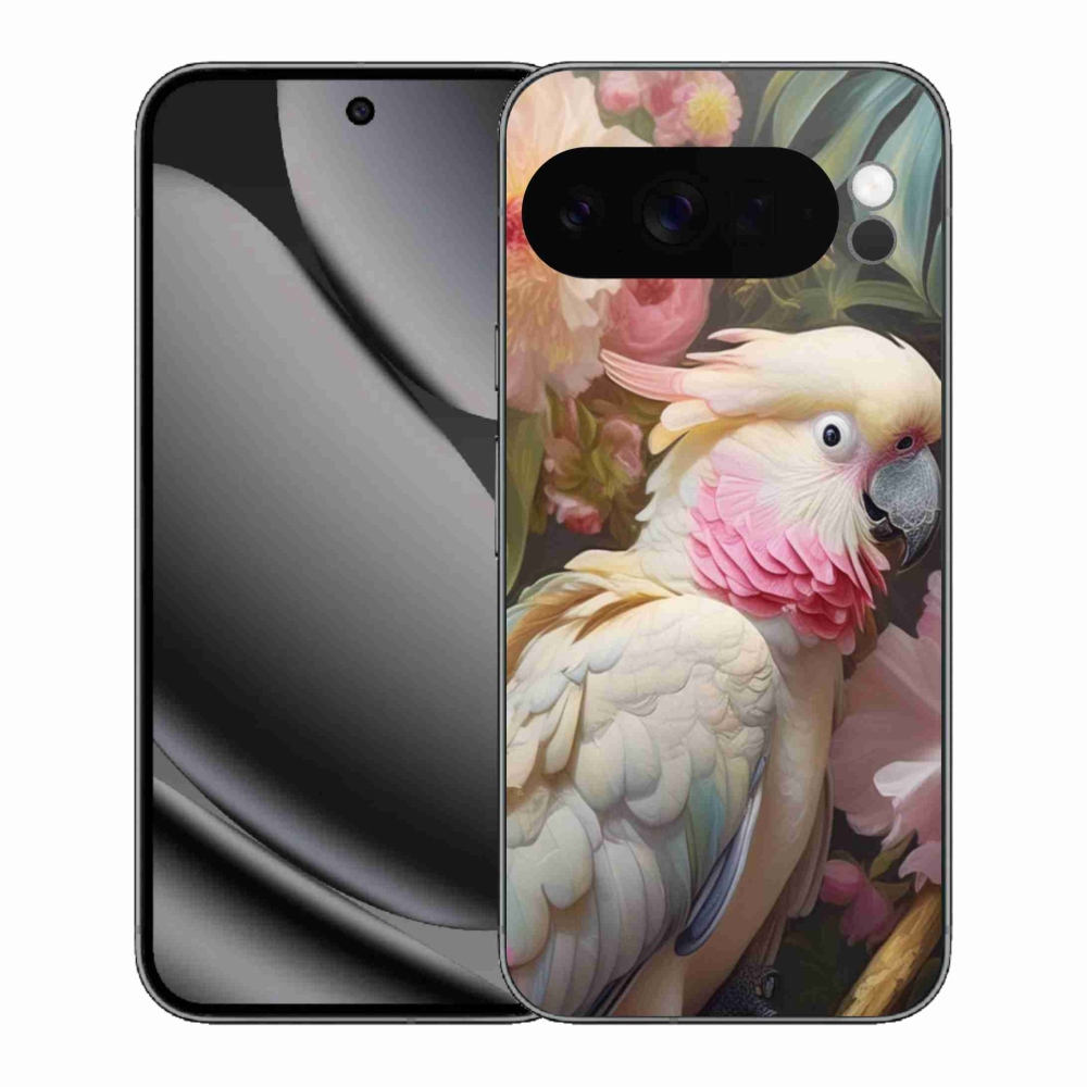 Gélový kryt mmCase na Google Pixel 10 Pro XL - papagáj kakadu ružový 2