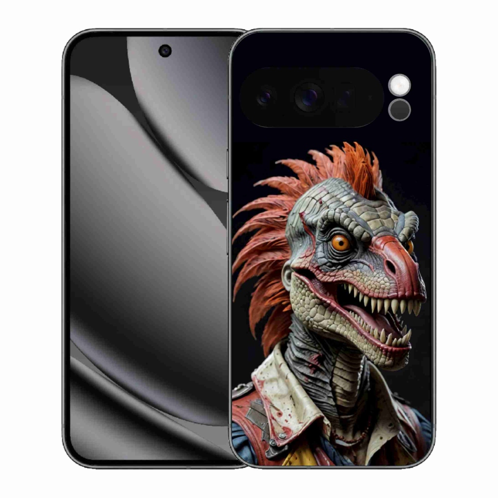 Gélový kryt mmCase na Google Pixel 10 Pro XL - punk dinosaurus