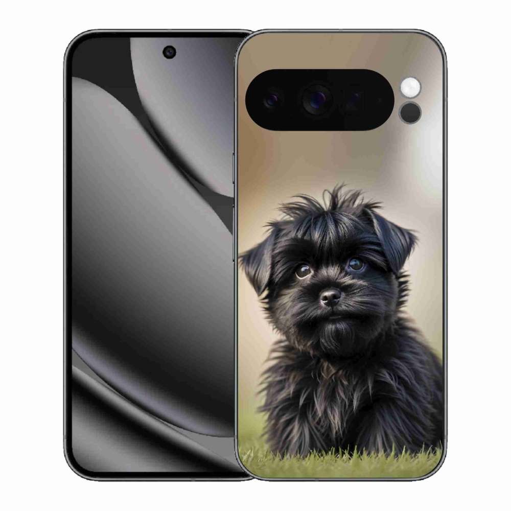 Gélový kryt mmCase na Google Pixel 10 Pro XL - roztomilý čierny psík