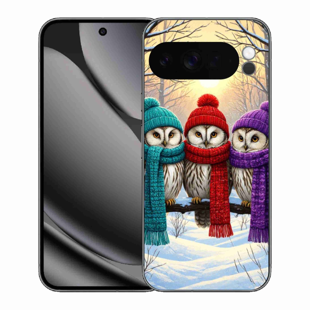Gélový kryt mmCase na Google Pixel 10 Pro XL - soví priatelia