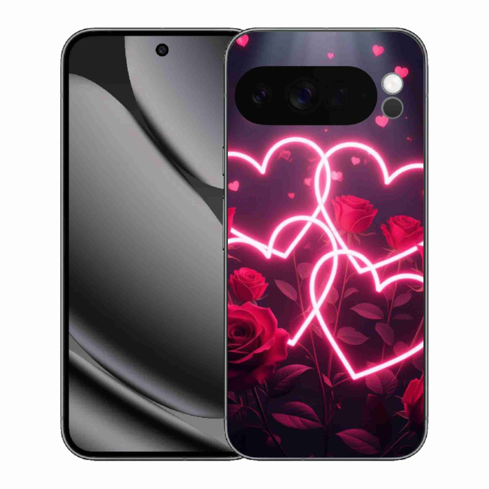 Gélový kryt mmCase na Google Pixel 10 Pro XL - srdce lásky