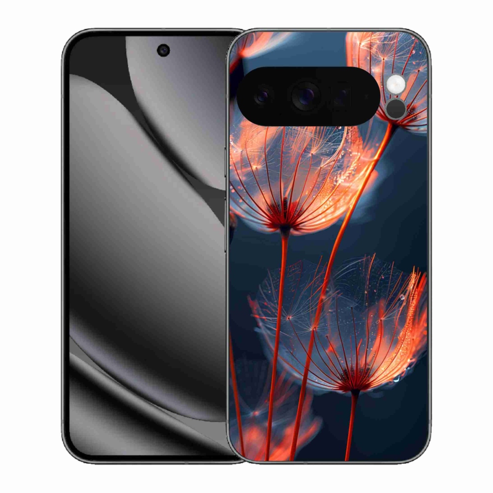 Gélový kryt mmCase na Google Pixel 10 Pro XL - svetielkujúce páperie
