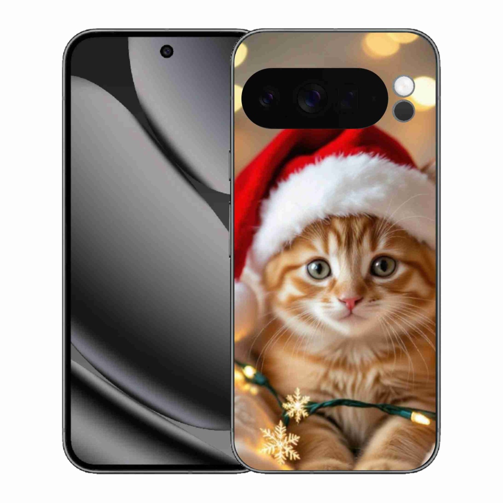 Gélový kryt mmCase na Google Pixel 10 Pro XL - vianočné mačiatko