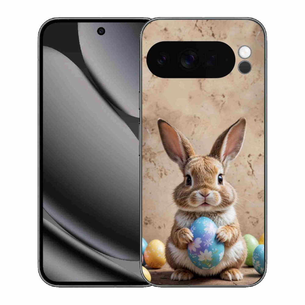 Gélový kryt mmCase na Google Pixel 10 Pro XL - veľkonočný zajačik
