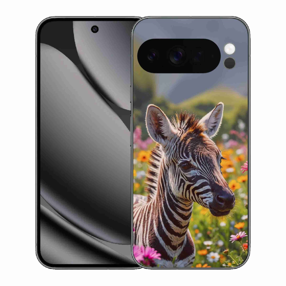 Gélový kryt mmCase na Google Pixel 10 Pro XL - zebra na lúke
