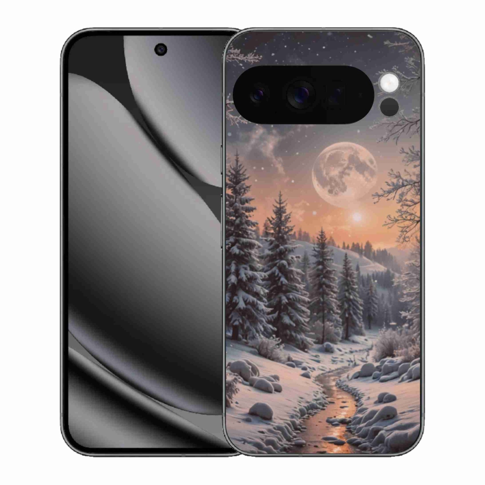 Gélový kryt mmCase na Google Pixel 10 Pre XL - zimná krajina 2