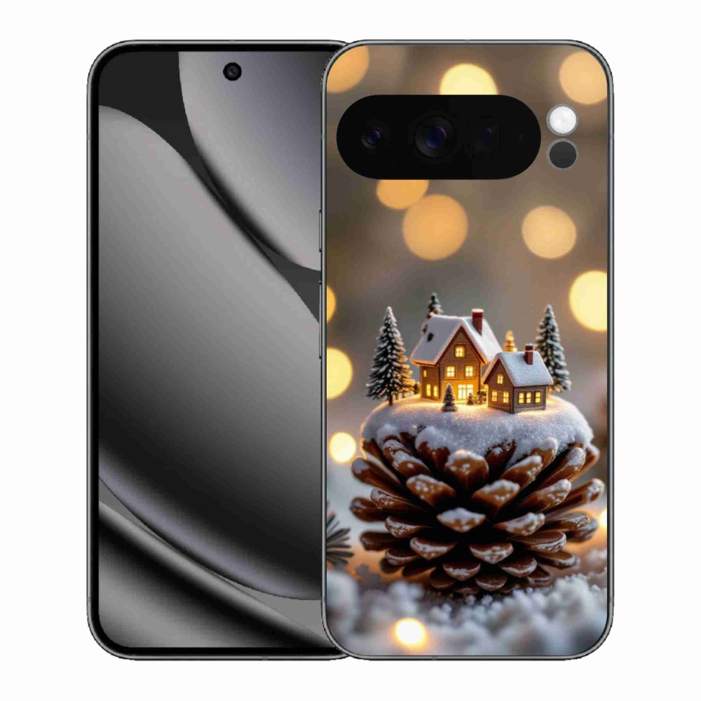 Gélový kryt mmCase na Google Pixel 10 Pro XL - zimná dedinka