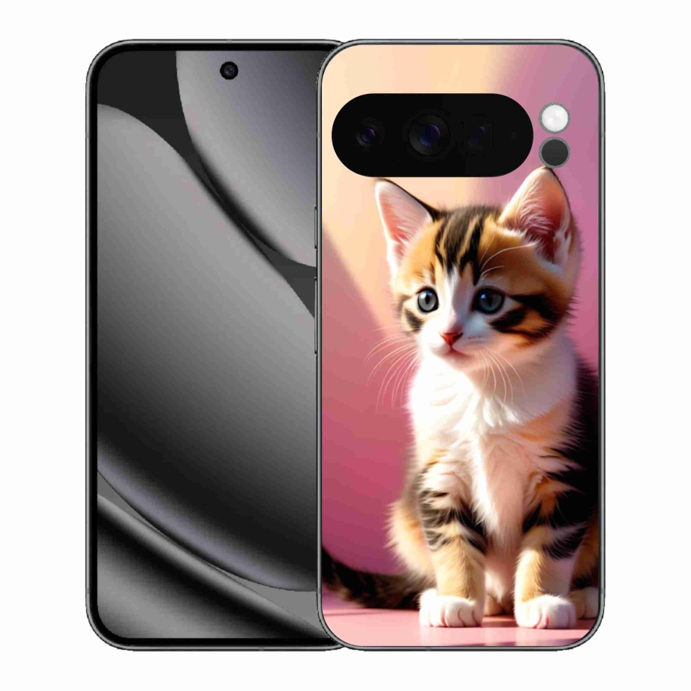 Gélový kryt mmCase na Google Pixel 10 Pro XL - zvedavé mačiatko 2