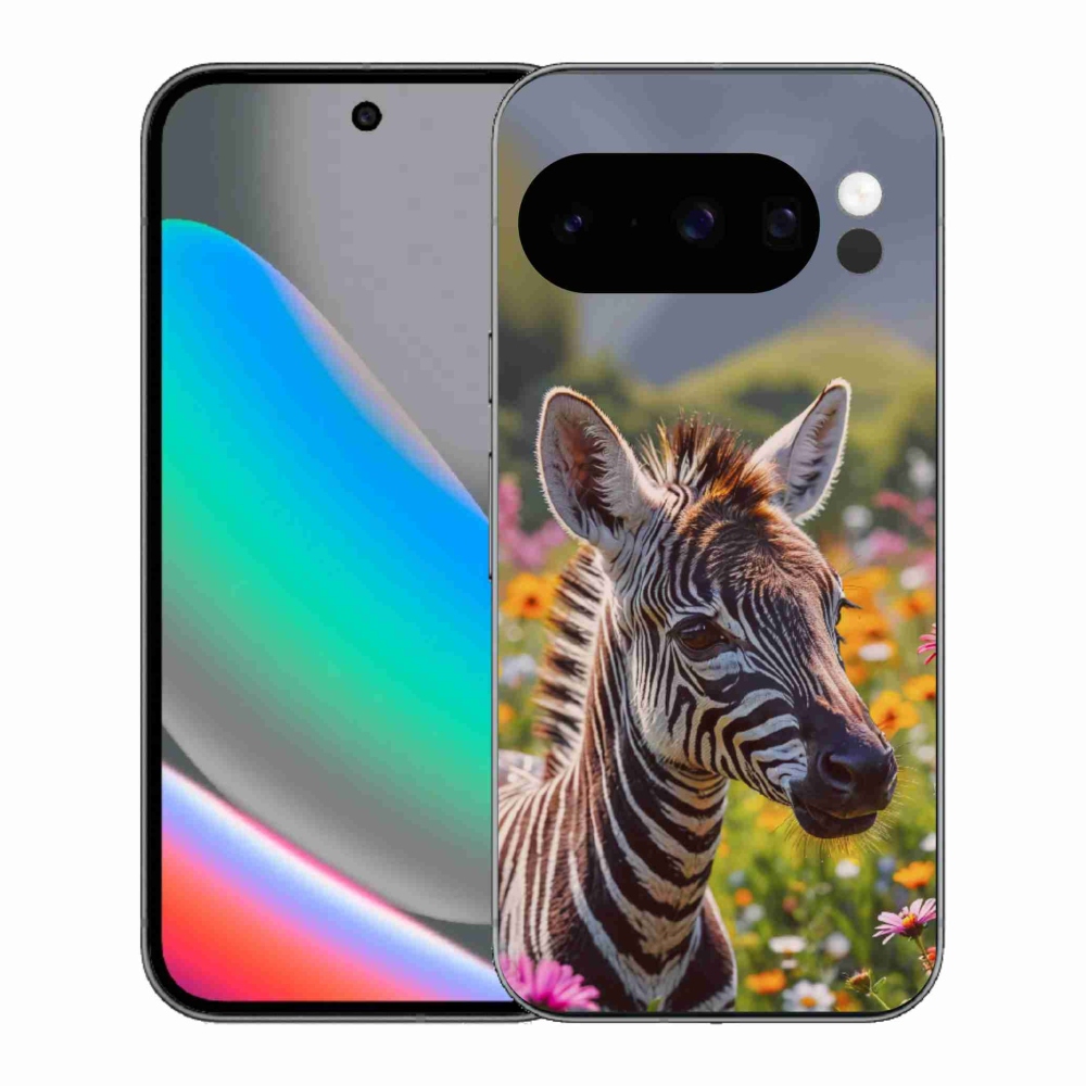 Gélový kryt mmCase na Google Pixel 10 Pro - zebra na lúke